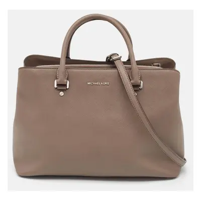 MICHAEL Michael Kors Grey Leather Savannah Tote