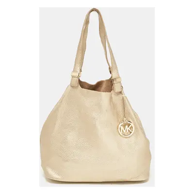 Michael Kors Gold Soft Leather Colgate Tote