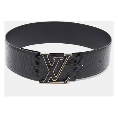 Louis Vuitton Black Electric Epi Leather LV Initiales Waist Belt