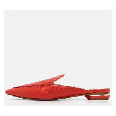 Nicholas Kirkwood Red Leather Beya Pointed Toe Mules Size