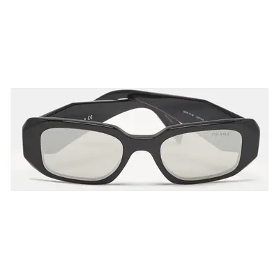 Prada Black Mirror SPR17W Symbole Geometric Sunglasses