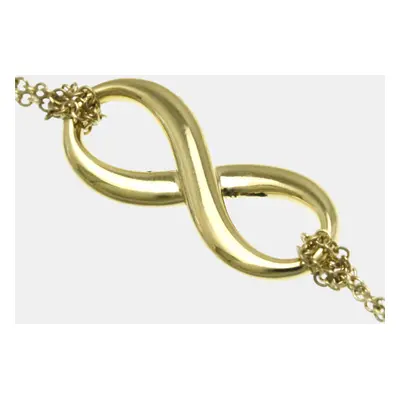 Tiffany & Co. 18K Yellow Gold Infinity Chain Pendant Necklace