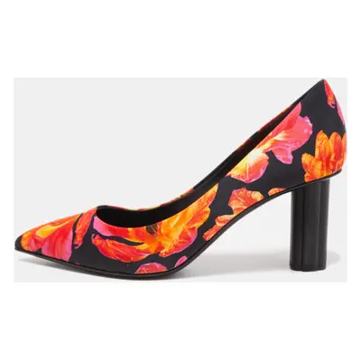 Salvatore Ferragamo Multicolor Floral Canvas Badia Pumps Size 39.5