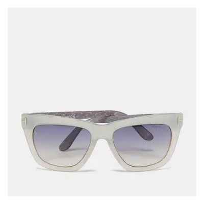 Tom Ford Grey/Grey Gradient TF361 Celina Rectangle Sunglasses