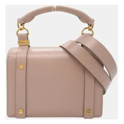 Chloe Leather Beige Ora Shoulder Bag