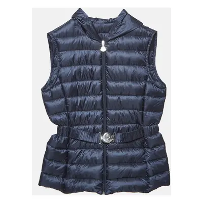 Moncler Navy Blue Synthetic Quilted Down Jacket Yrs