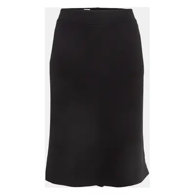 Armani Collezioni Black Silk Formal Pencil Skirt