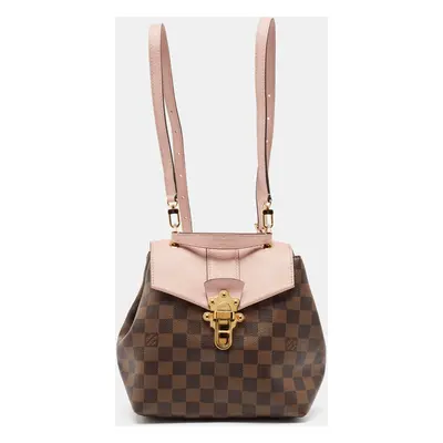 Louis Vuitton Magnolia Pink Damier Ebene Canvas Clapton Backpack