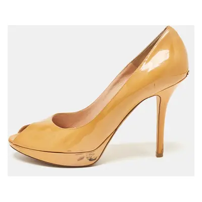 Dior Mustard Patent Leather Miss Dior Pumps Size