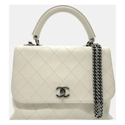 Chanel Ivory Leather Handbag