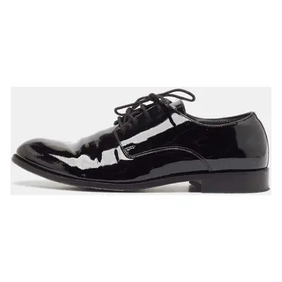 Dior Black Patent Leather Lace Up Derby Size