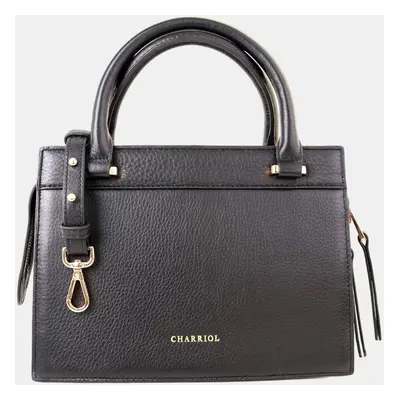 Charriol Black Leather Forever Handbag