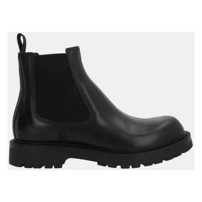 Gucci Black Leather Web Detailed Boots EU