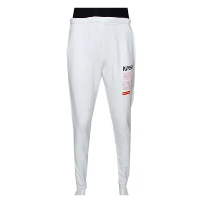 Heron Preston White Knit NASA Track Pants