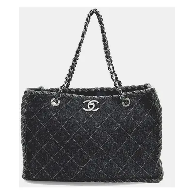 Chanel Felt Chain Shoulder Bag