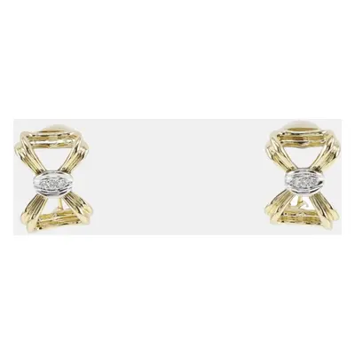 Tiffany & Co. Platinum, 18k Yellow Gold Bow earring