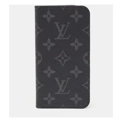 Louis Vuitton Monogram Eclipse Canvas iPhone X Folio Case