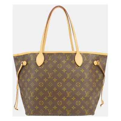 Louis Vuitton Monogram Neverfull MM Shoulder Tote Bag