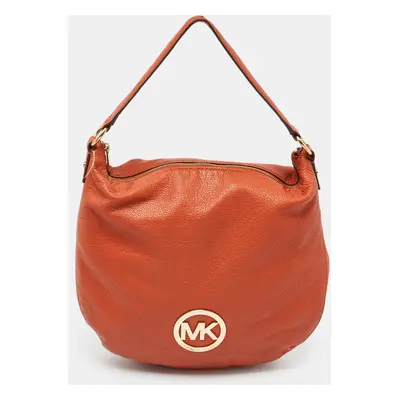 MICHAEL Michael Kors Orange Leather Hobo