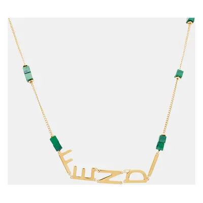 Fendi Logo Composite Gold Tone Necklace