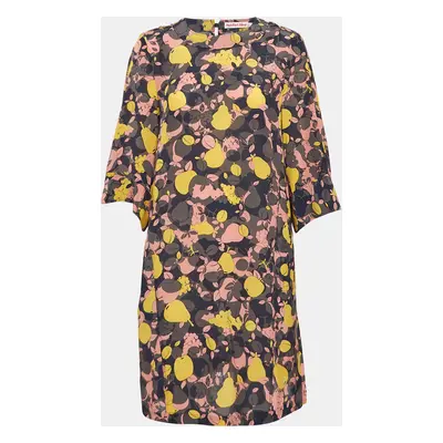 See by Chloe Multicolor Fruit Print Silk Mini Dress