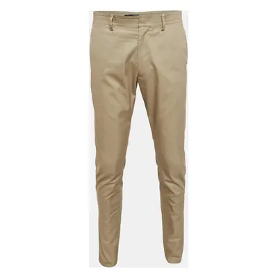 Valentino Beige Gabardine Side Stripe Trousers