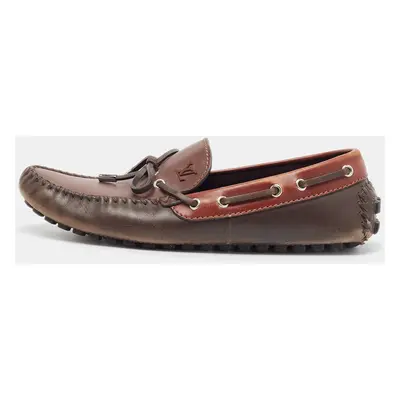 Louis Vuitton Brown Leather Arizona Loafers Size