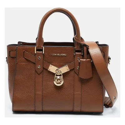 Michael Kors Brown Leather Small Nouveau Hamilton Tote