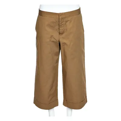 Marni Brown Cotton Wide Leg Culottes