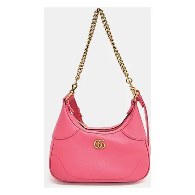 Gucci Pink Leather Small Aphrodite Shoulder Bag