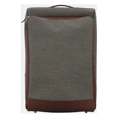 Hermes Grey/Brown Caleche Express Luggage