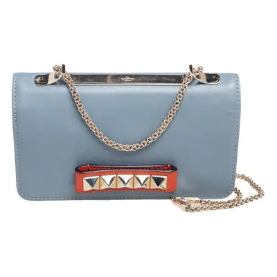 Valentino Multicolor Leather Rockstud Va Va Voom Chain Clutch