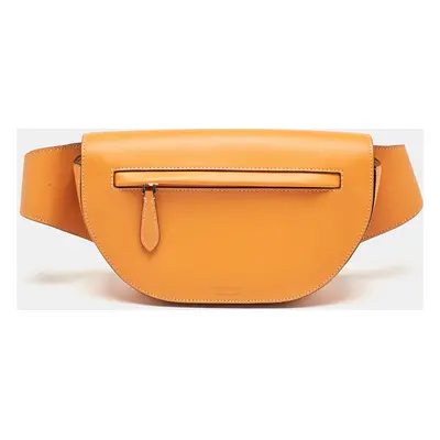 Burberry Orange Leather Small Olympia Bumbag