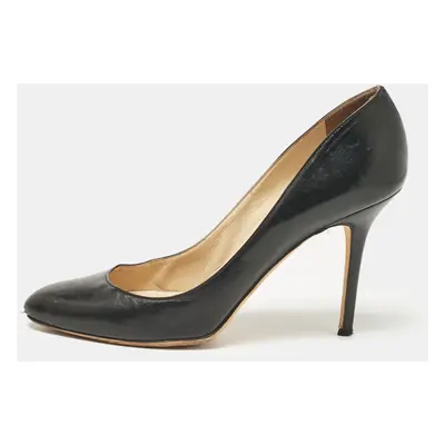 Jimmy Choo Black Leather Gilbert Pumps Size 40.5