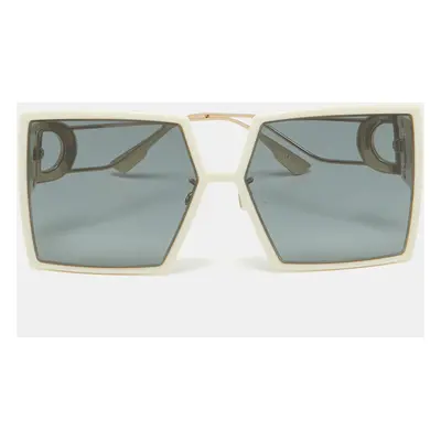 Dior Off White/Black Montaigne Square Sunglasses