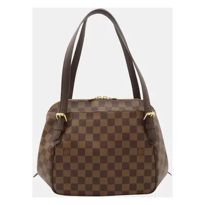 Louis Vuitton Canvas Damier Belem Mm Shoulder Bag