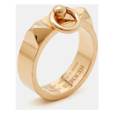 Hermes Collier de Chien 18k Rose Gold Small Model Ring Size