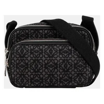 Loewe Black Mini Anagram Jacquard Camera Bag