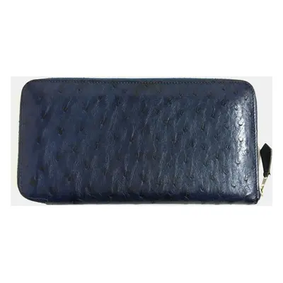 Hermes Azap Long Ostrich Leather Wallet