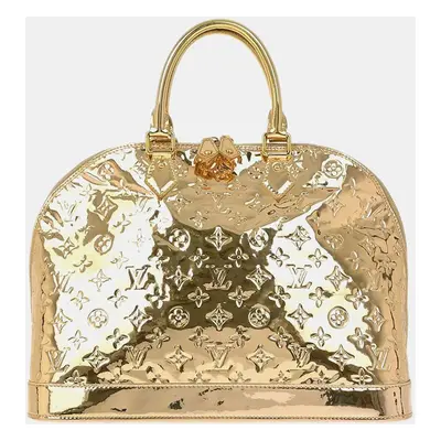 Louis Vuitton Gold Monogram Miroir Alma Gm Handbag