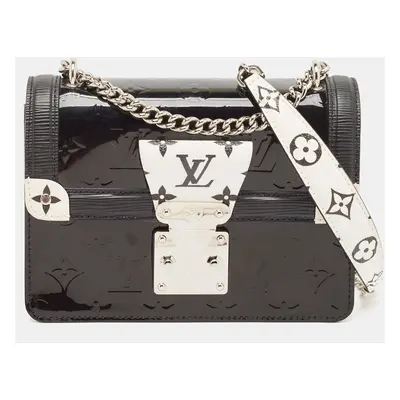 Louis Vuitton Black/White Vernis and Monogram Wynwood PM Bag