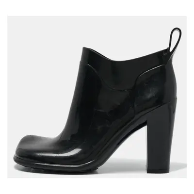 Bottega Veneta Black Rubber Ankle Boots Size