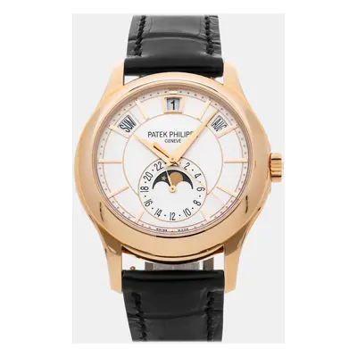 Patek Philippe White 18k Rose Gold Complications 5205R-001 Automatic Men's Wristwatch mm