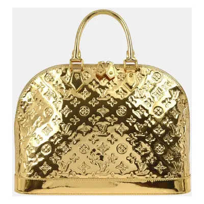 Louis Vuitton Gold Monogram Miroir Alma Gm Handbag