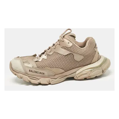 Balenciaga Dark Beige Mesh and Leather Track Sneakers Size