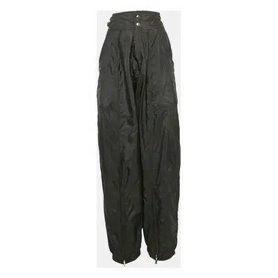 Isabel Marant Black Nylon Adjustable Waist Trousers