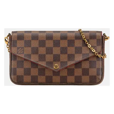 Louis Vuitton Brown Damier Ebene Pochette Felicie