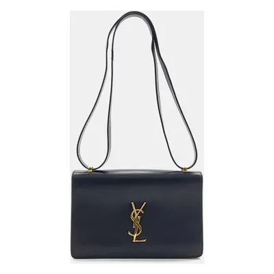 Saint Laurent Paris Black Leather Saint Laurent Paris Monogram Shoulder Bag