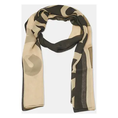 Alexander McQueen Multicolor God Save Print Silk Scarf