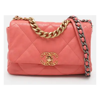 Chanel Light Pink Quilted Leather Flap Bag